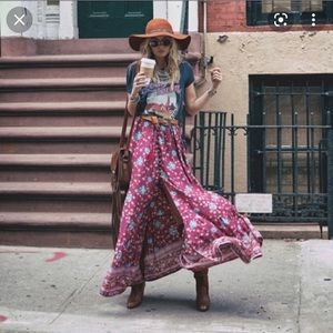 Spell Folktown Maxi Skirt NWOT